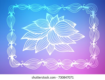 Light Pink, Blue vector doodle blurred template. Modern geometrical abstract illustration with doodles. Hand painted design for web, wrapping, wallpaper.