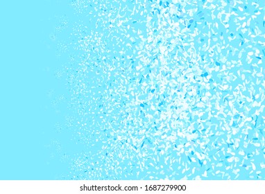 Light Pink, Blue vector elegant wallpaper with leaves. Colorful abstract illustration with leaves in doodle style. Textured pattern for websites, banners.
