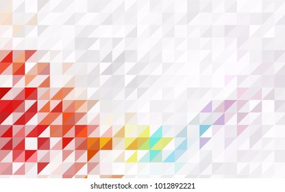 Light Pink, Blue vector geometric simple minimalistic background, which consist of triangles on white background. Triangular pattern with gradient for your business design. 