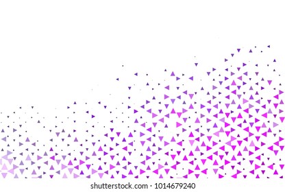 Light Pink, Blue vector geometric simple minimalistic background, which consist of triangles on white background. Triangular pattern with gradient for your business design. 