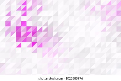Light Pink, Blue vector geometric simple minimalistic background, which consist of triangles on white background. Triangular pattern with gradient for your business design. 
