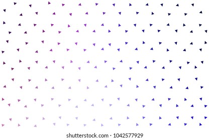 Light Pink, Blue vector geometric simple minimalistic background, which consist of triangles on white background. Triangular pattern with gradient for your business design. 