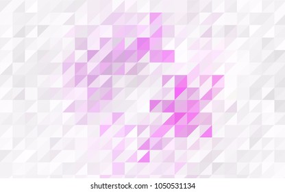 Light Pink, Blue vector geometric simple minimalistic background, which consist of triangles on white background. Triangular pattern with gradient for your business design. 