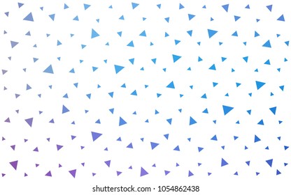 Light Pink, Blue vector geometric simple minimalistic background, which consist of triangles on white background. Triangular pattern with gradient for your business design. 