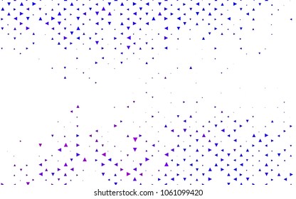 Light Pink, Blue vector geometric simple minimalistic background, which consist of triangles on white background. Triangular pattern with gradient for your business design. 