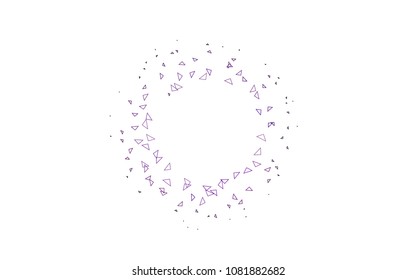 Light Pink, Blue vector geometric simple minimalistic background, which consist of triangles on white background. Triangular pattern with gradient for your business design. 