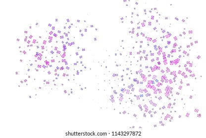 Light Pink, Blue vector geometric simple minimalistic background, which consist of triangles on white background. Triangular pattern with gradient for your business design. 