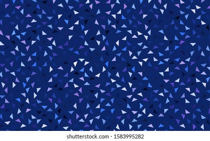 Light Pink, Blue vector geometric simple minimalistic background, which consist of triangles on white background. Triangular pattern with gradient for your business design. 