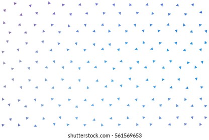 Light Pink Blue vector geometric simple minimalistic background, which consist of triangles on white background. Triangular pattern with gradient for your business design. 