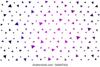 Light Pink Blue vector geometric simple minimalistic background, which consist of triangles on white background. Triangular pattern with gradient for your business design. 