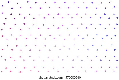 Light Pink Blue vector geometric simple minimalistic background, which consist of triangles on white background. Triangular pattern with gradient for your business design. 