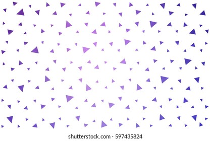 Light Pink, Blue vector geometric simple minimalistic background, which consist of triangles on white background. Triangular pattern with gradient for your business design. 