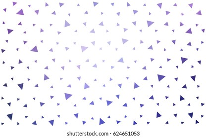 Light Pink, Blue vector geometric simple minimalistic background, which consist of triangles on white background. Triangular pattern with gradient for your business design. 