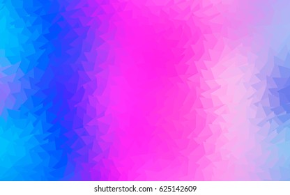 Light Pink, Blue vector geometric simple minimalistic background, which consist of triangles on white background. Triangular pattern with gradient for your business design. 