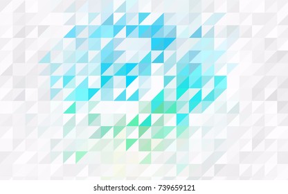 Light Pink, Blue vector geometric simple minimalistic background, which consist of triangles on white background. Triangular pattern with gradient for your business design. 