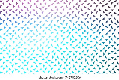 Light Pink, Blue vector geometric simple minimalistic background, which consist of triangles on white background. Triangular pattern with gradient for your business design. 