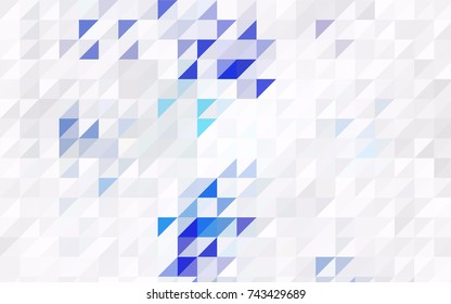 Light Pink, Blue vector geometric simple minimalistic background, which consist of triangles on white background. Triangular pattern with gradient for your business design. 