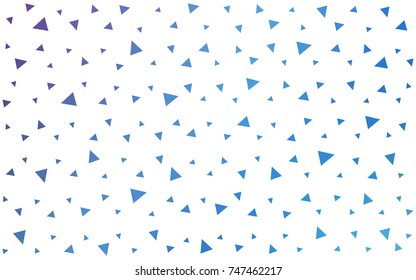 Light Pink, Blue vector geometric simple minimalistic background, which consist of triangles on white background. Triangular pattern with gradient for your business design. 