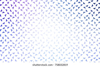 Light Pink, Blue vector geometric simple minimalistic background, which consist of triangles on white background. Triangular pattern with gradient for your business design. 