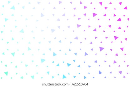 Light Pink, Blue vector geometric simple minimalistic background, which consist of triangles on white background. Triangular pattern with gradient for your business design. 