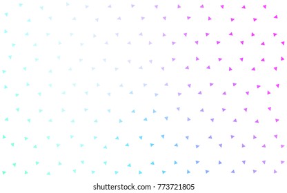 Light Pink, Blue vector geometric simple minimalistic background, which consist of triangles on white background. Triangular pattern with gradient for your business design. 