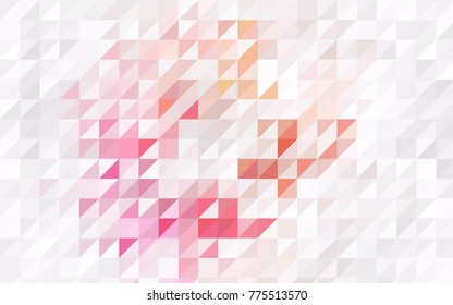 Light Pink, Blue vector geometric simple minimalistic background, which consist of triangles on white background. Triangular pattern with gradient for your business design. 