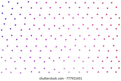 Light Pink, Blue vector geometric simple minimalistic background, which consist of triangles on white background. Triangular pattern with gradient for your business design. 