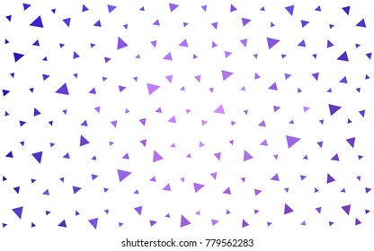 Light Pink, Blue vector geometric simple minimalistic background, which consist of triangles on white background. Triangular pattern with gradient for your business design. 