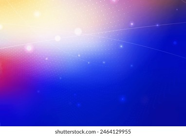 Light Pink, Blue vector Glitter abstract illustration with blurred drops of rain. Illustration with set of shining colorful abstract circles. Modern design for a business card.