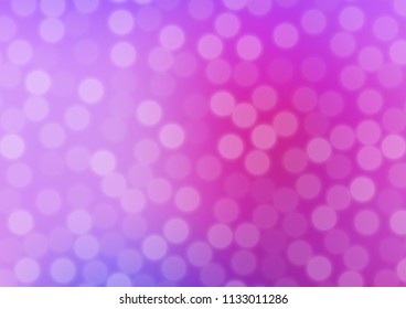 Light Pink, Blue vector glossy bokeh pattern. A completely new color illustration in a bokeh style. A completely new design for your business.