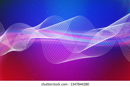 Light Pink, Blue vector glossy abstract layout. Glitter abstract illustration with gradient design. Blurred design for your web site.