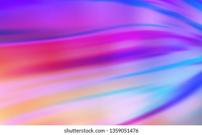 Light Pink, Blue vector glossy abstract backdrop. Shining colored illustration in smart style. Background for designs.