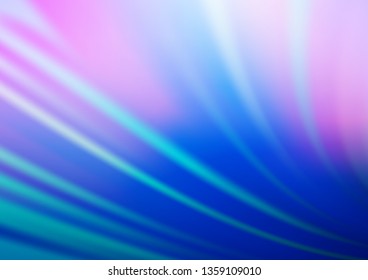 Light Pink, Blue vector glossy abstract template. Colorful illustration in blurry style with gradient. The blurred design can be used for your web site.