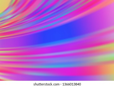 Light Pink, Blue vector glossy abstract template. Glitter abstract illustration with an elegant design. The blurred design can be used for your web site.