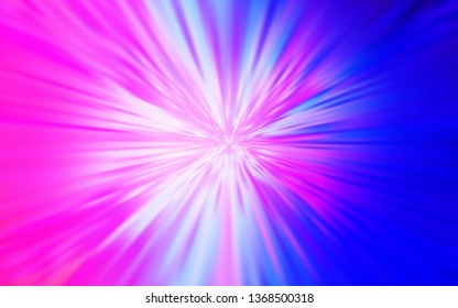 Light Pink, Blue vector glossy abstract backdrop. Creative illustration in halftone style with gradient. New way of your design.