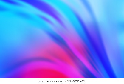 Light Pink, Blue vector glossy abstract backdrop. Abstract colorful illustration with gradient. Blurred design for your web site.