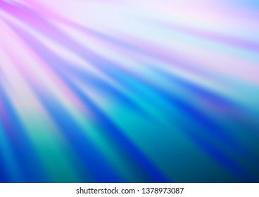 Light Pink, Blue vector glossy abstract background. A vague abstract illustration with gradient. Brand new style for your business design.