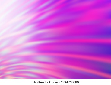 Light Pink, Blue vector glossy bokeh pattern. Modern geometrical abstract illustration with gradient. A completely new design for your business.