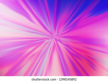 Light Pink, Blue vector glossy bokeh pattern. Creative illustration in halftone style with gradient. The blurred design can be used for your web site.