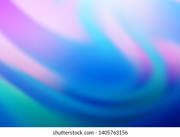Light Pink, Blue vector glossy bokeh pattern. A completely new color illustration in a bokeh style. A completely new design for your business.