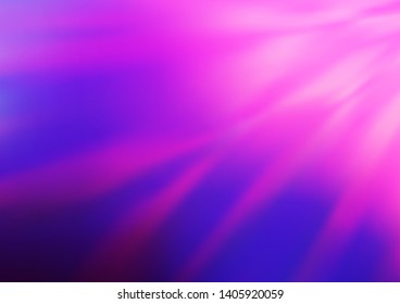 Light Pink, Blue vector glossy bokeh pattern. Colorful abstract illustration with gradient. A new texture for your design.