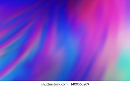 Light Pink, Blue vector glossy abstract backdrop. Modern abstract illustration with gradient. Background for designs.