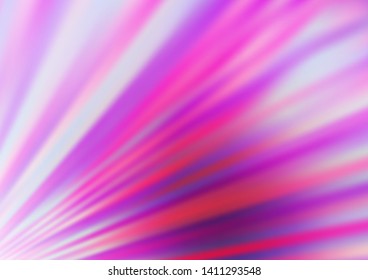 Light Pink, Blue vector glossy bokeh pattern. A completely new color illustration in a bokeh style. The best blurred design for your business.
