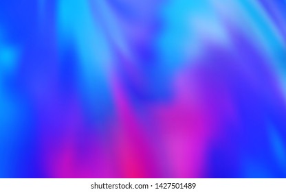 Light Pink, Blue vector glossy abstract layout. An elegant bright illustration with gradient. Blurred design for your web site.