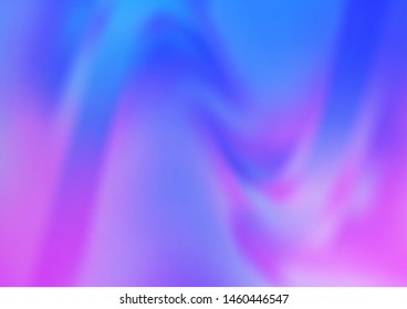 Light Pink, Blue vector glossy abstract template. A vague abstract illustration with gradient. The elegant pattern for brand book.