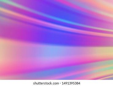Light Pink, Blue vector glossy abstract background. Colorful illustration in blurry style with gradient. The template can be used for your brand book.