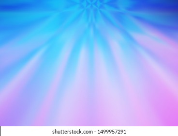 Light Pink, Blue vector glossy abstract template. Colorful illustration in abstract style with gradient. A new texture for your design.