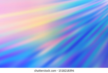Light Pink, Blue vector glossy abstract background. A completely new colored illustration in blur style. Background for a cell phone.