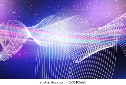 Light Pink, Blue vector glossy abstract layout. An elegant bright illustration with gradient. New style for your business design.