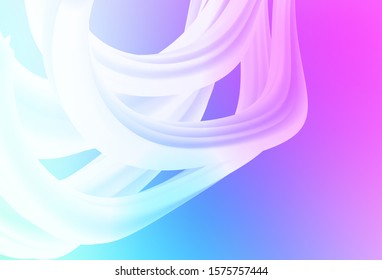 Light Pink, Blue vector glossy abstract backdrop. Abstract colorful illustration with gradient. The best blurred design for your business.